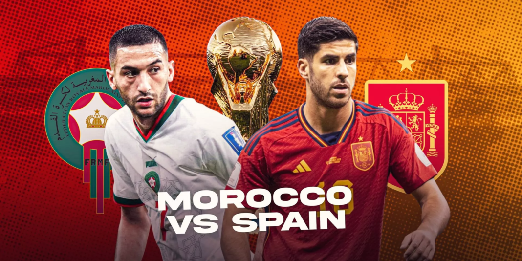 spain national football team vs morocco national football team lineups