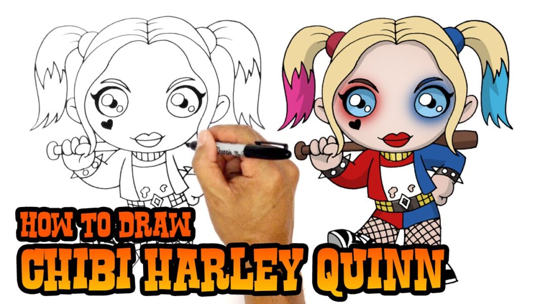 harley quinn drawing